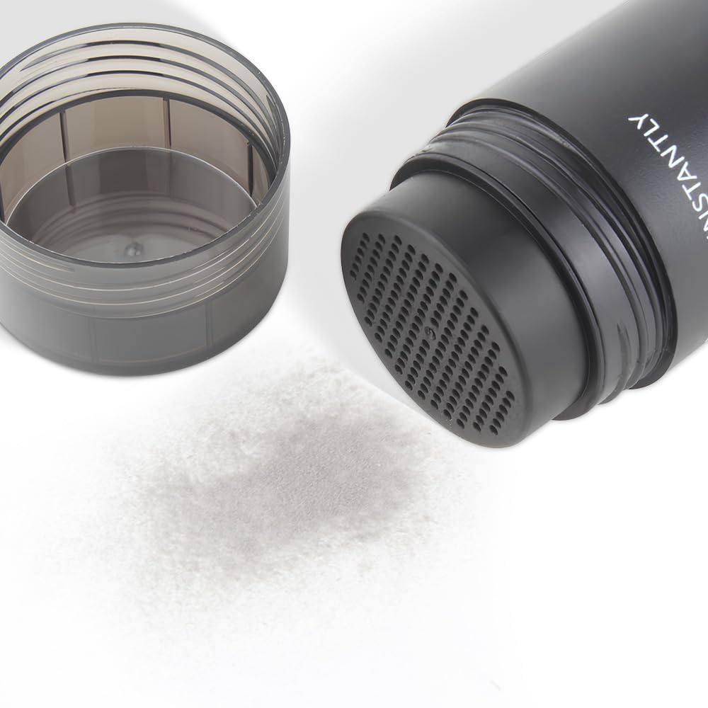 Hair Fibers for Thinning Hair for Women All-Natural Hair Building Fibers 0.98 Oz Hair Volume Powder Bald Spot Cover Up for Men & Women (Gray)