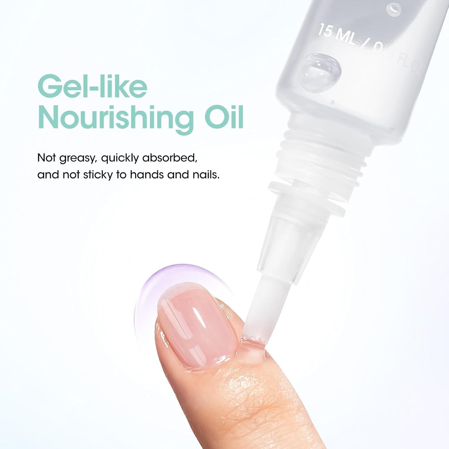 Gellen Nail Cuticle Oil Pen, Travel-sized Soft Brush Design, Rich in Jojoba Oil & VE, Soften Cuticle Strengthen Growth & Moisture Treatment for Dry Hangnail Thin Nails, 15ml Fragrance-free