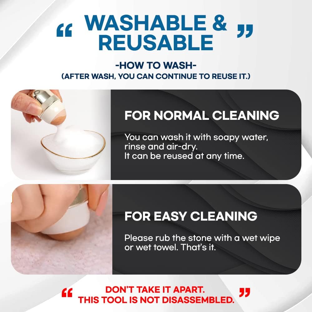 Korean Beauty Oil-Absorbing Volcanic Face Roller, Portable and Reusable Skincare Tool for Oily Skin, Shine Control, Oil Absorber tool for Face (Black)