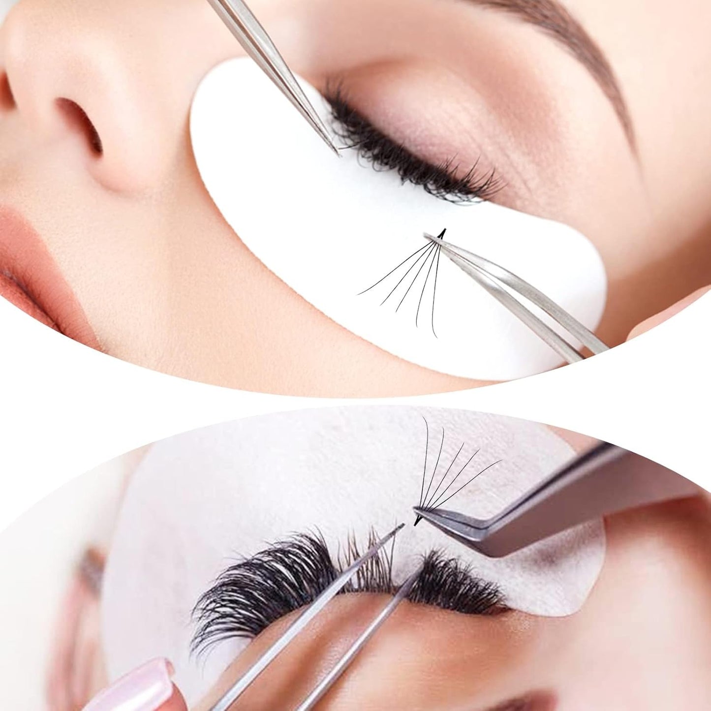 Premade Fans for Lash Extension: 6P, Wendy, Handmade Fans, Pre-made, For Lash-Artists, D, 9-16mm