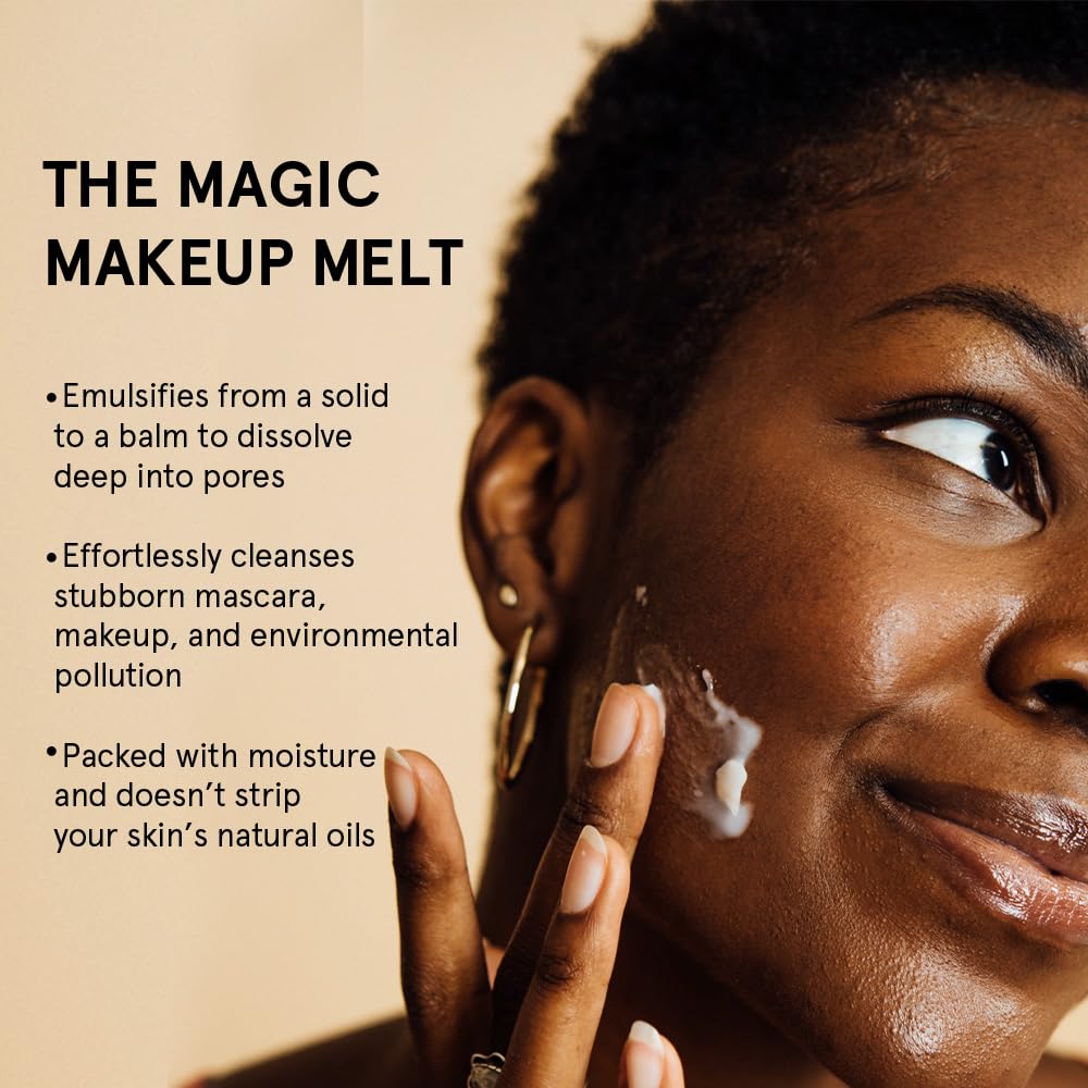 grace & stella Cleansing Balm - Travel Size Makeup Remover - Deep Cleansing & Hydrating Face Cleanser - Dissolves Waterproof Make Up, SPF & Impurities - Gentle on Skin - Vegan Skincare (41 g/ 4.3 oz)