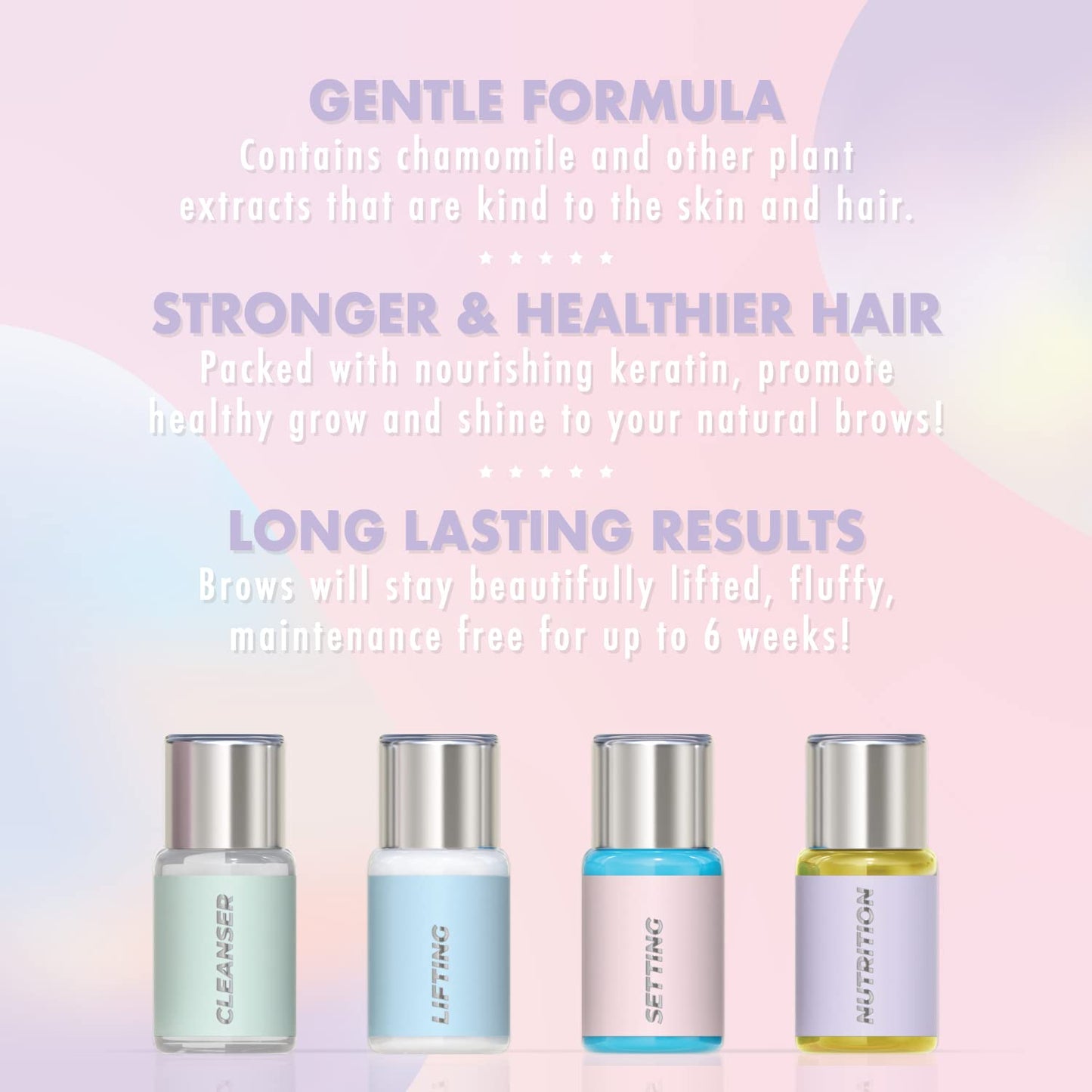 Brow Lamination Kit | Professional Eyebrow Lamination Kit | DIY At Home Keratin Brow Lift Kit for Fuller, Thicker Brows | Easy to Use, Long Lasting | Includes Instruction & Tools | SORELLA COSMETICS