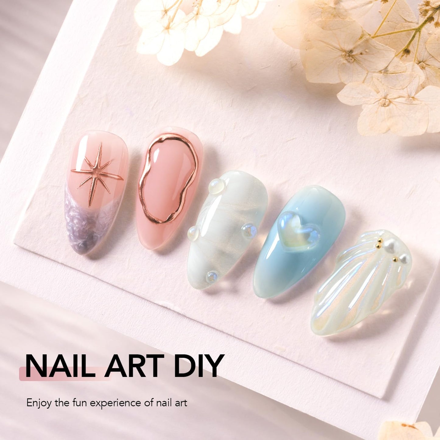 GAOY 3D Nail Gel, 15g Clear Sculpting Gel for Carving, Molding and Painting Nail Art Designs, Rhinestone Glue for Gems Decoration