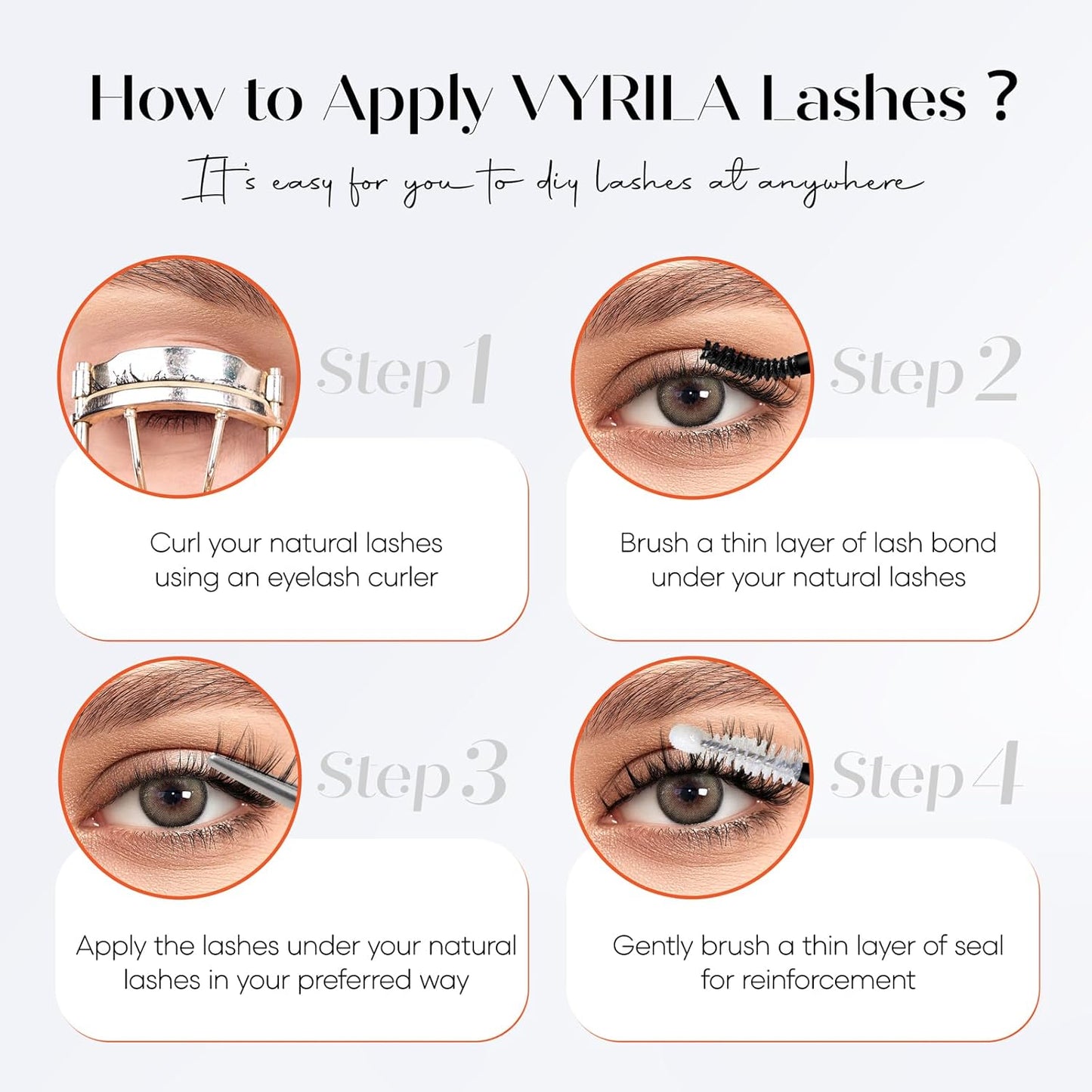 Lash Clusters-VYRILA 0.07mm Wispy Eyelashes C Curl Eyelash Clusters 8-14mix Individual Lashes Extension DIY at Home (30P+S05 192pcs-8-14mix)