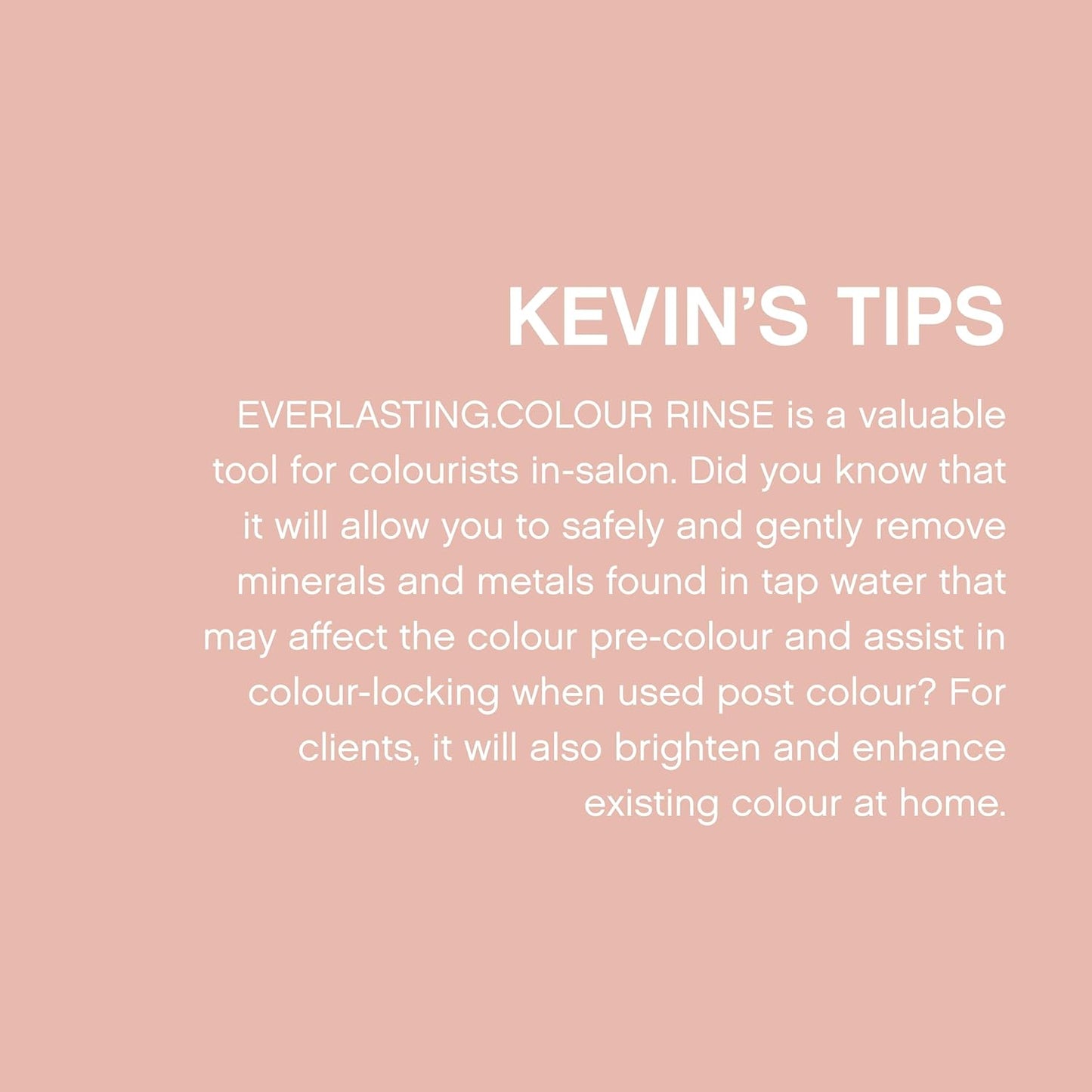 KEVIN.MURPHY EVERLASTING.COLOUR RINSE - Hair Colour Conditioner - Colour Protect Hair Care - pH Balanced Conditioner - Sulphate Free - 1 L / 33.8 fl oz