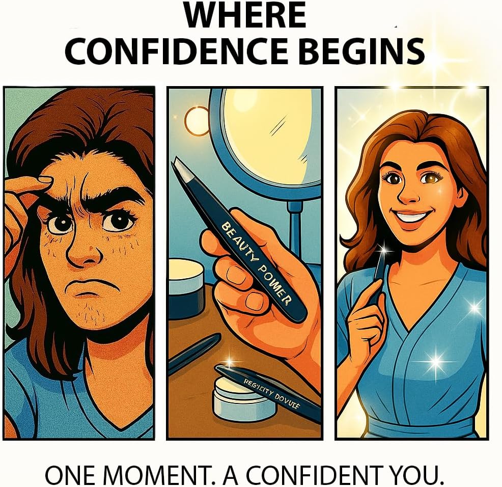 Slant Tip Precision Tweezers - Stainless Steel Eyebrow Tweezers for Women & Men - Precision Tweezers for Facial Hair, Ingrown Hair & Brow Shaping - Professional Beauty Tool (Pink)