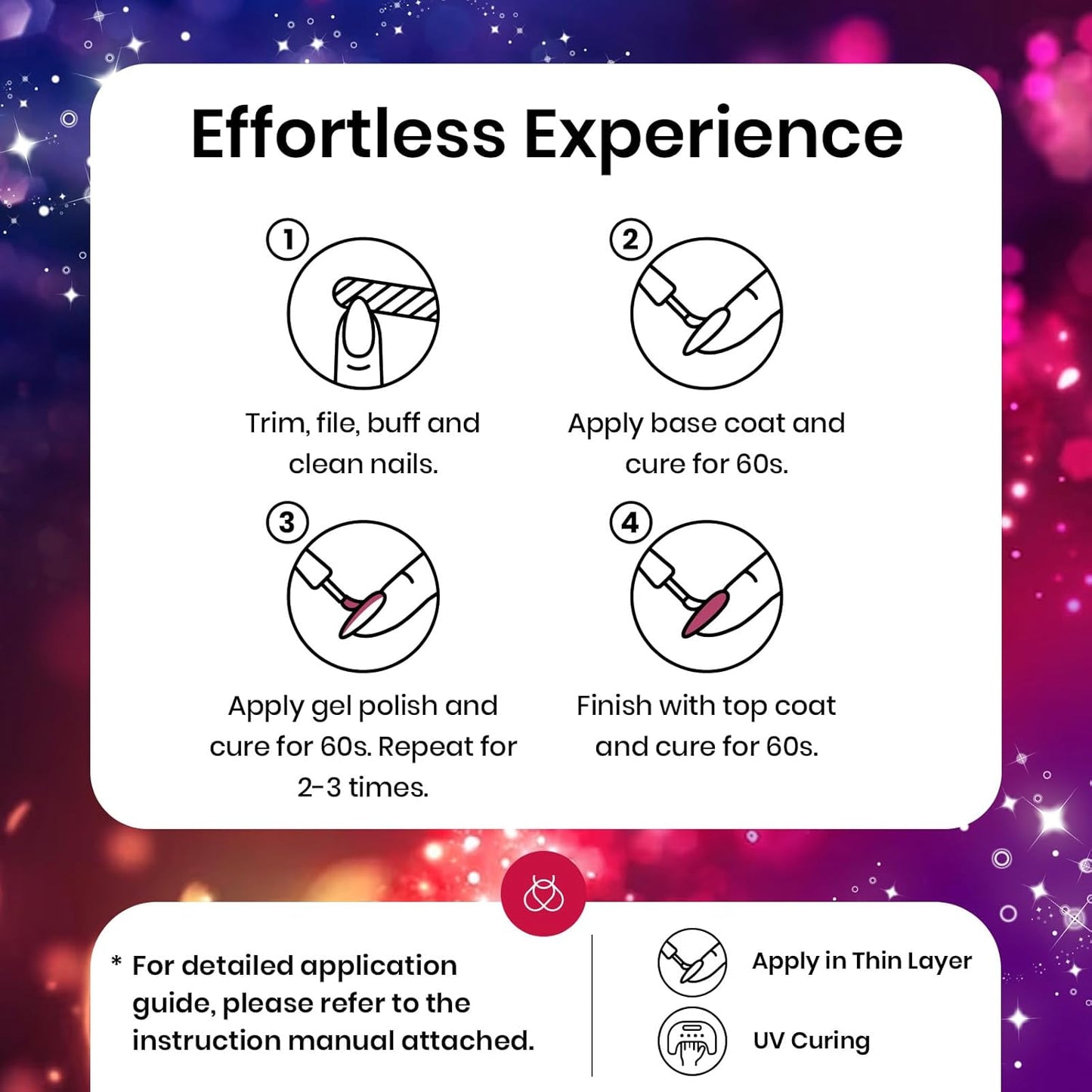 Beetles Pink Gel Nail Polish, Red Purple Nude Blue Glitter 20 Colors Gel Polish Set Romance Rebellion with Base & Top Coat, Soak off Uv LED Cured Nail Art Design Salon Home Gift for Women