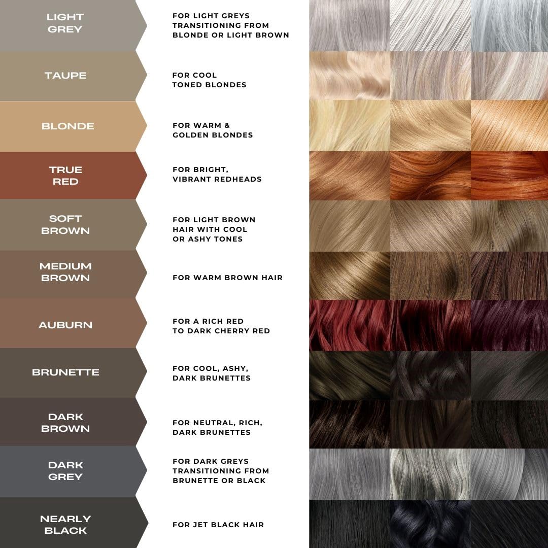 MADLUVV Brow Stamp Refill* - Color Stamp for Brows & Root Touch Up for Women & Men, Instantly Conceal Hair Loss, Grey Hair, Thinning Hair with Stain-Proof/Smudge-Proof Powder Formula (Dark Grey)