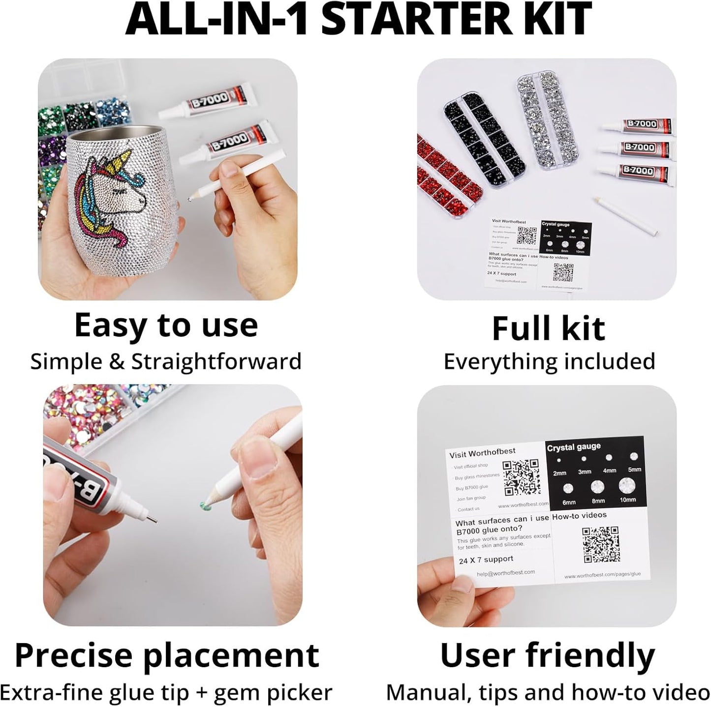 6000Pcs Blue Rhinestones for Crafting Bedazzling with b-7000 Glue, Bling Sparkly Resin Dark Royal Navy Blue Flatback Crystal for Crafts Clothing Tumblers Bottles Graduation Cap, Flat Back Gems Mix