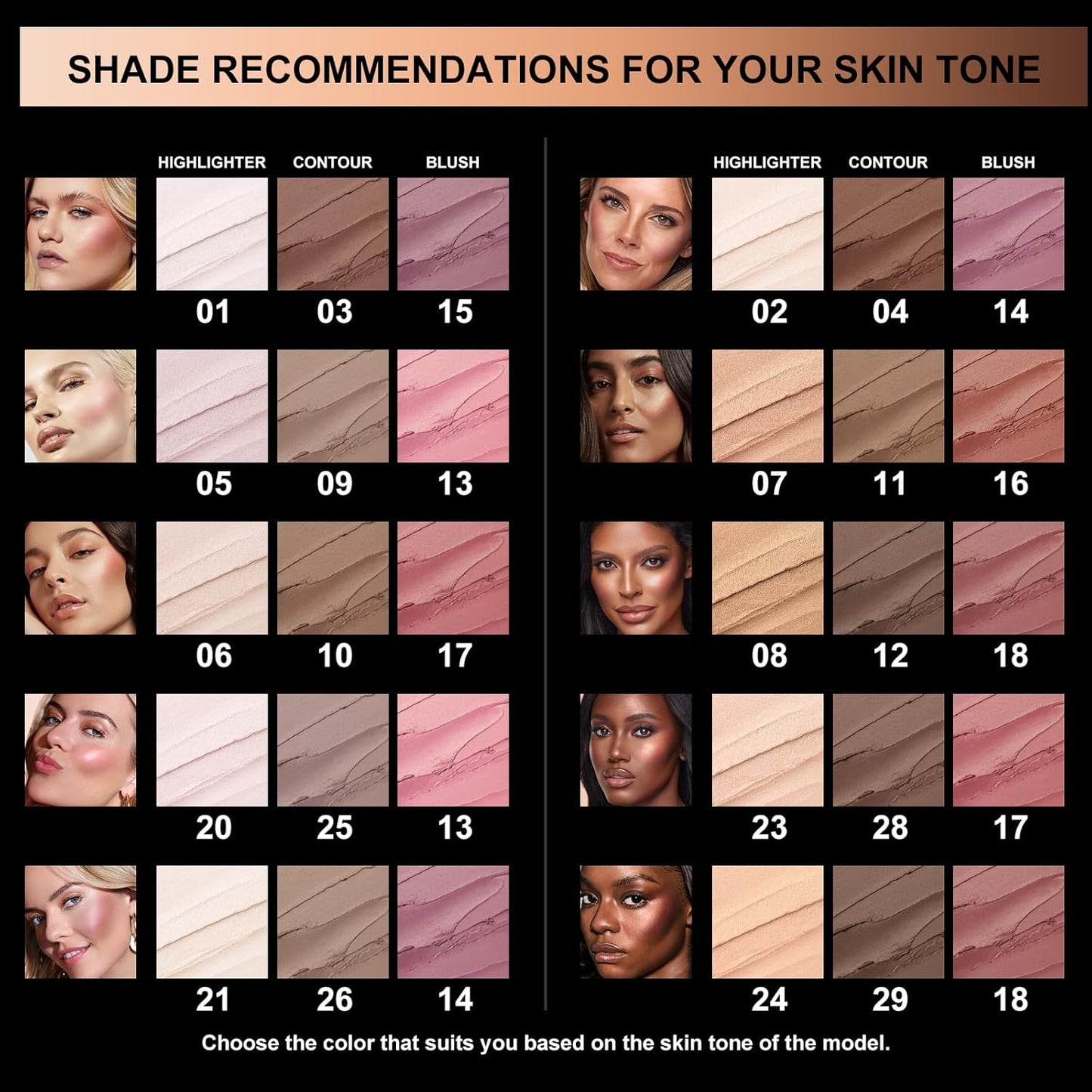 FOCALLURE 3 Pcs Cream Contour Sticks,Shades with Highlighter & Bronzer & Blush,Non-greasy Long-wear Face Contouring Pen,Easy to Sculpt the Face and Create a Lightweight Finishing Makeup,NEUTRAL