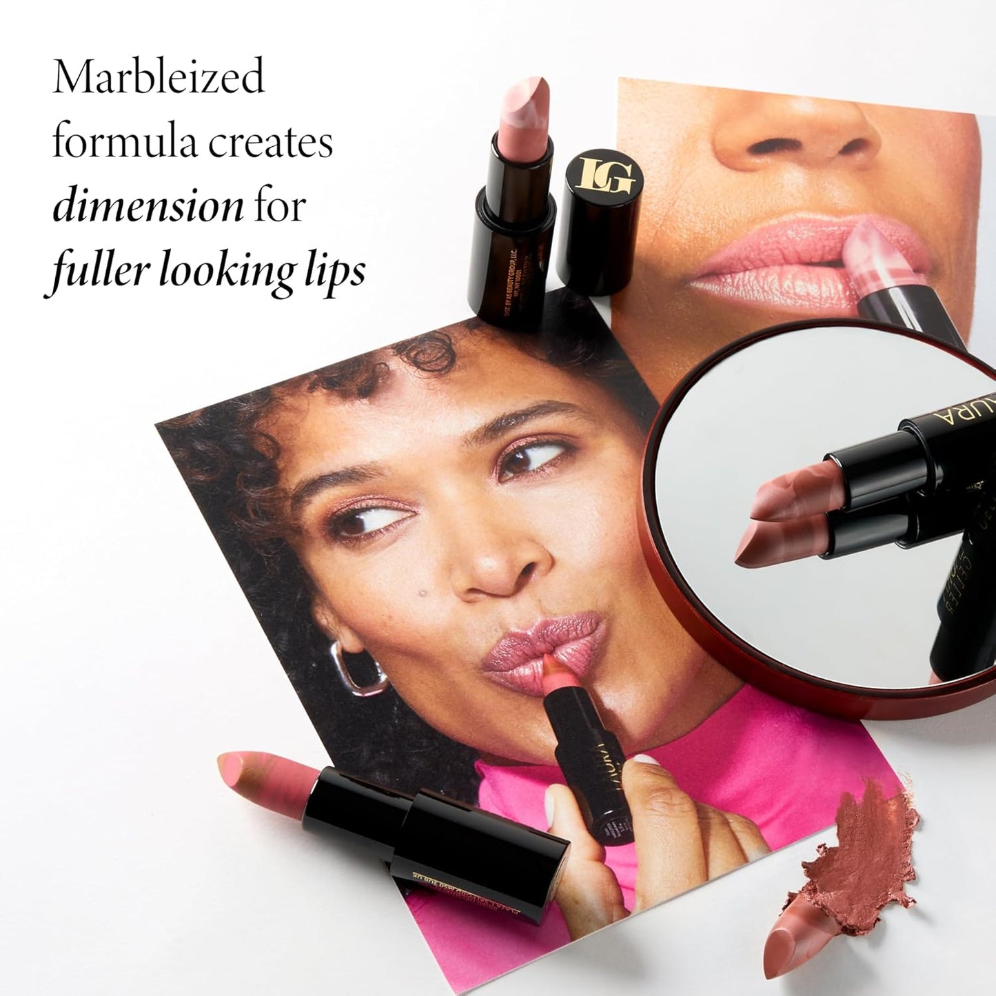 LAURA GELLER NEW YORK Italian Marble Sheer Lipstick - Berry Banana - Hydrating & Lightweight - Vitamin E & Caster Seed Oil - Cream Finish