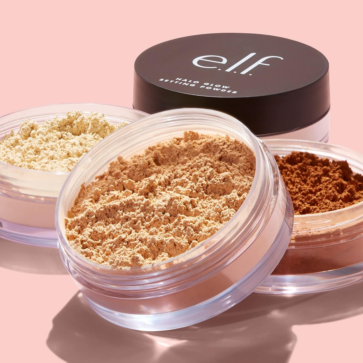 e.l.f. Halo Glow Soft Focus Setting Powder, Silky Setting Powder For Creating Soft Glow Without Shine, Smooths Pores & Lines, Light Pink