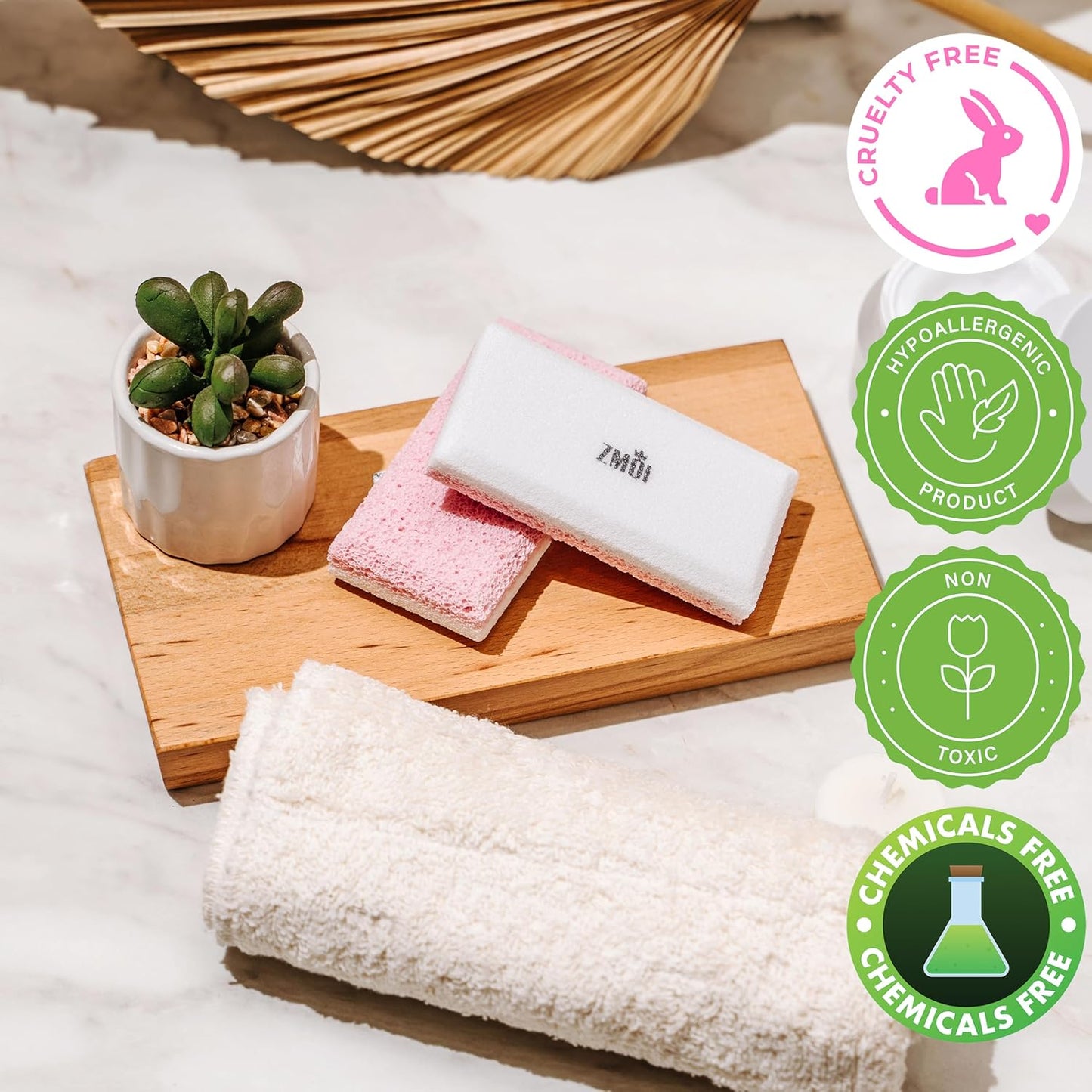 Glass Pumice Stone Callus Remover for Feet, Elbows, Hands, and Knees, Spain Made - 2 in 1 Pedicure Exfoliator and Scrubber for Rough, Hard Skin (Pink Color)