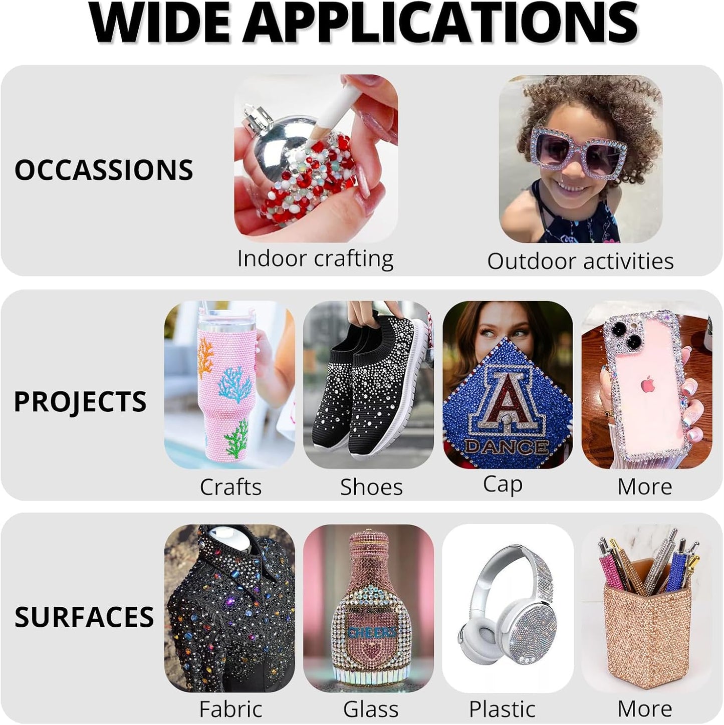 30000Pcs Resin Rainbow Colorful Rhinestones for Crafting Bedazzling, Assorted Color 3mm Flatback Bulk Gems for Crafts Clothing Shoes Fabric Nails, Flat Back Small ab Crystal with 3Pcs 10ml b7000 Glue