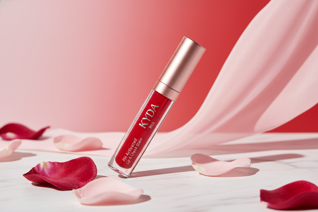 KYDA PH-Activated Lip & Cheek Stain Review: Color-Changing Lip Tint, Long-Lasting Moisturizing Makeup with Avocado Oil