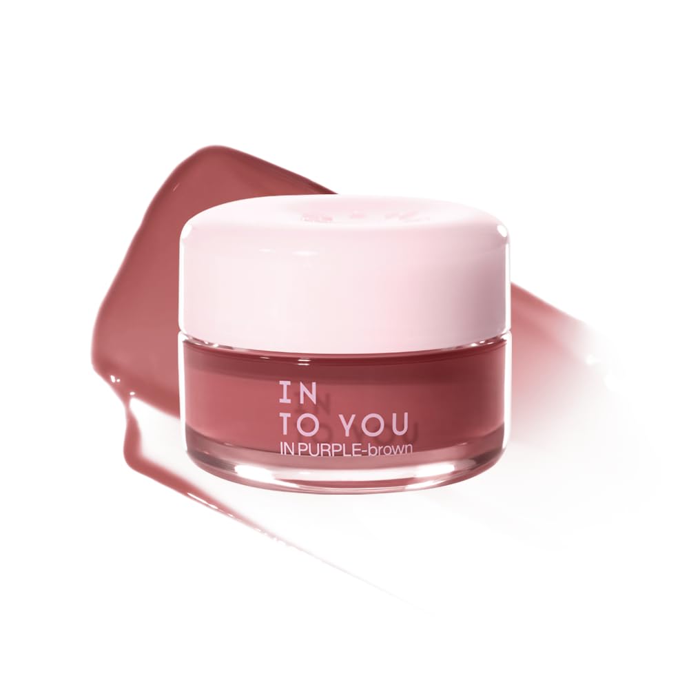 INTO YOU Frozen Glow Lip Balm, Hydrating Lip Gloss, Shine Finish, Nourishing Sheer Tint Pudding Pot with Vitamin E and Seed Oil, Plumping, Moisturizing Lip Makeup, 0.18oz, FB05 Rose Mauve