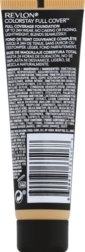 Revlon Liquid Foundation, ColorStay Face Makeup for Normal and Dry Skin, Longwear Full Coverage with Matte Finish, Oil Free, Natural Beige, 1.0 Fl Oz