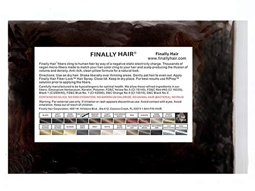 Finally Hair Building Fiber Refill 100 Grams Dark Chocolate Brown Hair Loss Concealer by Finally Hair (Dark Chocolate Brown)
