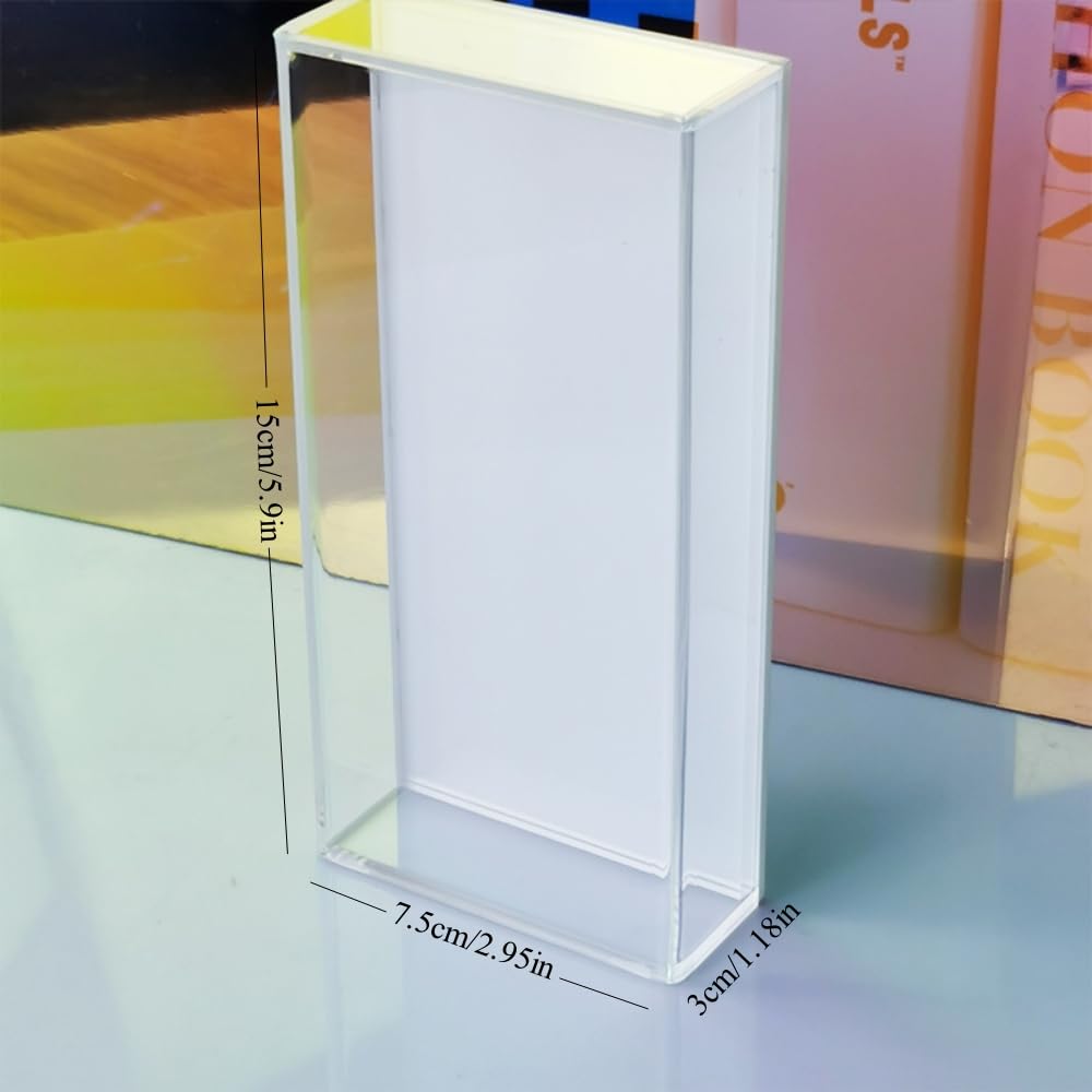 Grafting False Eyelash Acrylic Extension Pallet Organizer, Eyelash Extension Glue Tweezers Plate Makeup Palette, Dustproof Storage Box Display Training Tools Salon (Transparent)