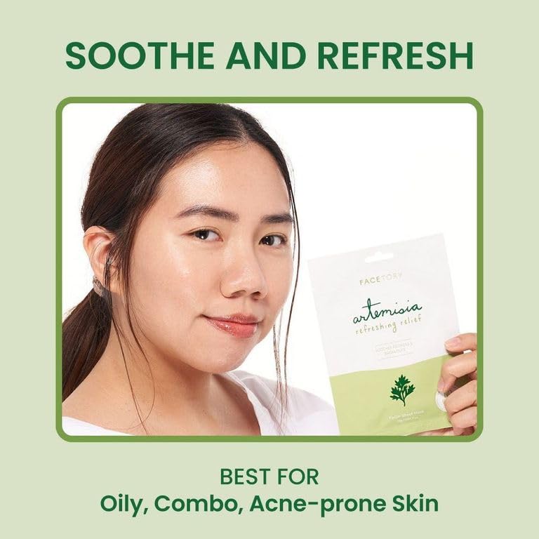 FACETORY K Beauty Face Mask Skin Care 50 COLLECTION Sheet Mask Set | Natural Premium Korean Face Mask For All Skin Types - No Sulfates No Parabens (50 pc)