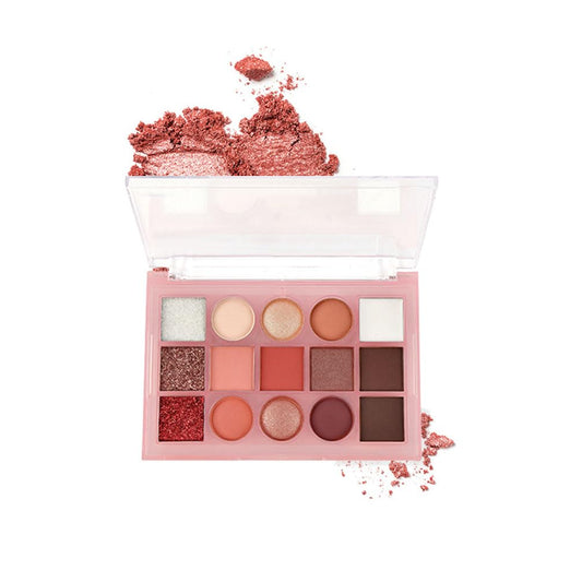 Eyeshadow Palette Makeup – Neutral Nude Matte & Shimmer Eyeshadow Palette, High Pigment Waterproof Glitter Eye shadow,Blendable Pink, Brown, Rose Gold Eye Makeup (F-02#, 1 Count (Pack of 1))