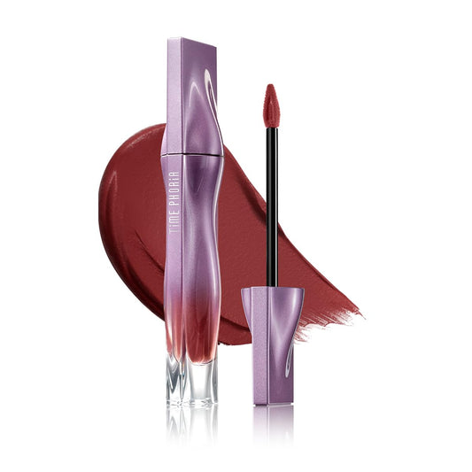 NEBULA VELVET LIP CREAM-Long Lasting Lip Stain, Waterproof and Transfer Proof Lip Tint, Matte Finish Lipstick, Smooth Out Lip Lines, Lightweight Lip Cream, High Coverage (09 HELION)