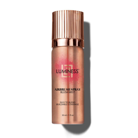 LUMINESS Airbrush Spray Blush Makeup - Fine Mist, Lightweight, Travel Size - Buildable Coverage for All Skin Tones, Natural Radiant Finish, Nourishing Formula with Vitamin E, Long-Lasting & Blendable