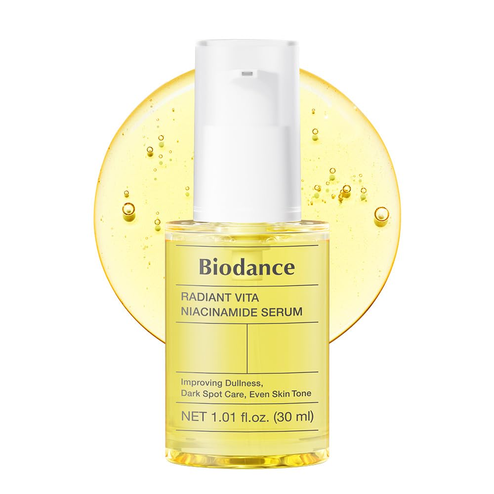 BIODANCE Radiant Vita Niacinamide Serum, Brightening, Dark Spot Care, Hydrating for Sensitive Skin, Filter Glow Serum for All Skin Types, Korean Skincare | 1.01 floz x 1 ea