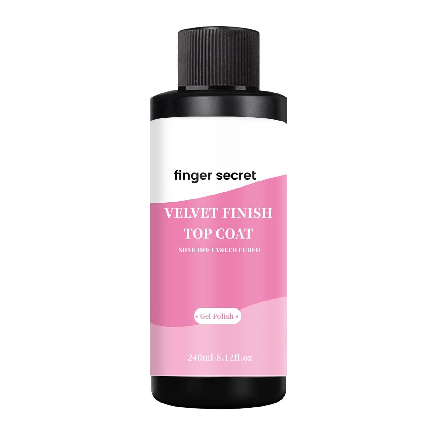 240ml/8.12floz Velvet Finish Matte Top Coat for Gel Nail Polish,Fashion Matte Nail Polish,Nail Supplies for DIY in Salon or Home Use.