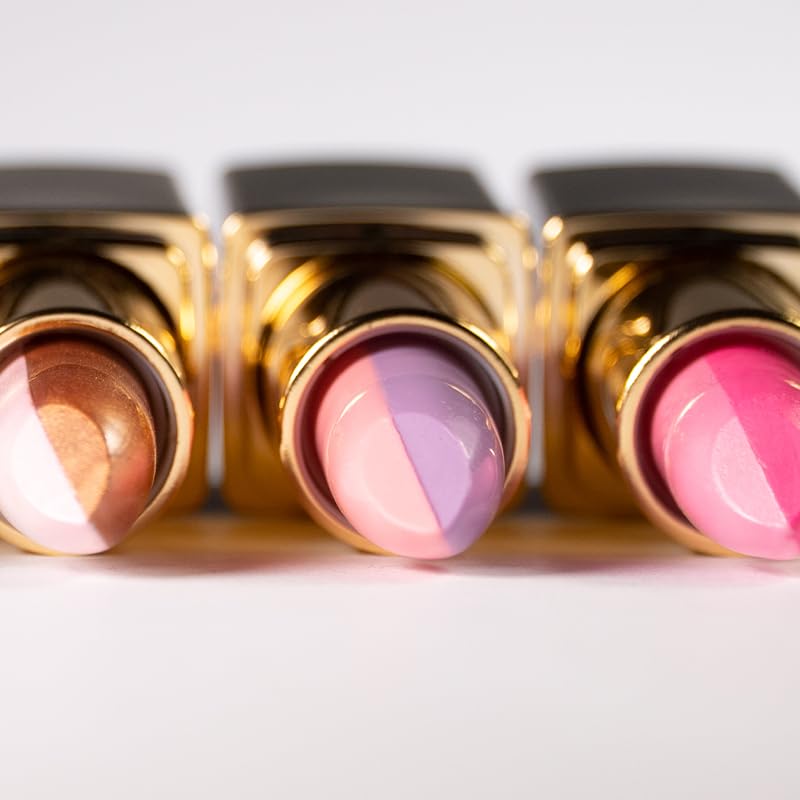 L'Paige L09 - BLUE/YELLOW Split-Stick Lipstick | Aloe Vera Based, Long-lasting, Moisturizing