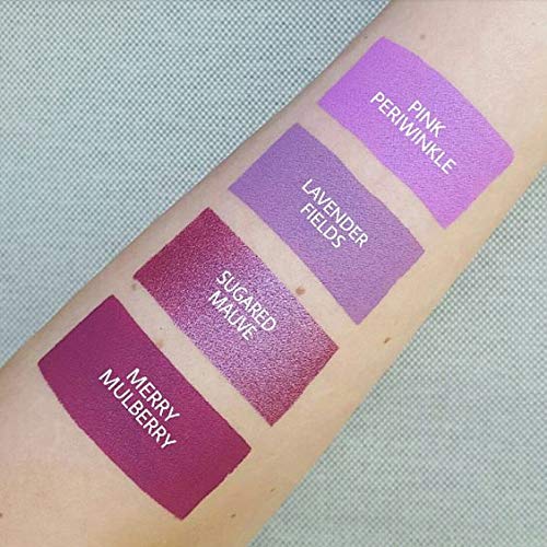 Aromi Sugared Mauve Metallic Liquid Lipstick, Purple Pink Lip Color with Shimmery Finish, Raspberry Mulberry Lipstick, Long-Lasting, Smudge Proof (Sugared Mauve)