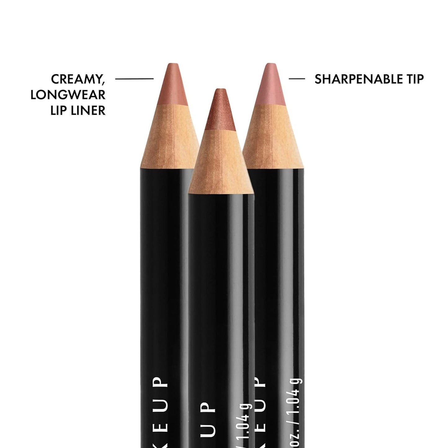NYX PROFESSIONAL MAKEUP Slim Lip Liner Set, Long-Lasting Creamy Lip Liner Pack Of 3 (Peakaboo Neutral, Nude Pink, Ever)