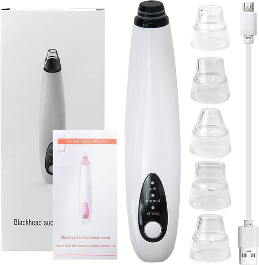 2025 New ABS Electric Blackhead Remover Cleaner Face Diamond Pore Vacuum Suction White Heads