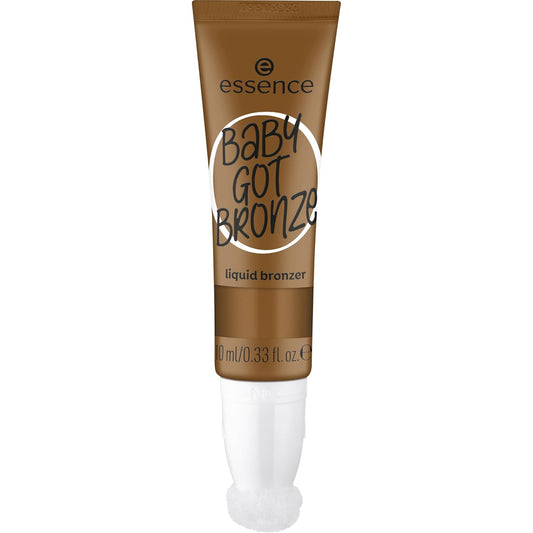 essence | Baby Got Bronze Liquid Bronzer | Lightweight, Buildable, Natural Finish with Sponge Applicator| Vegan & Cruelty Free (30 | Vacation Vibes)