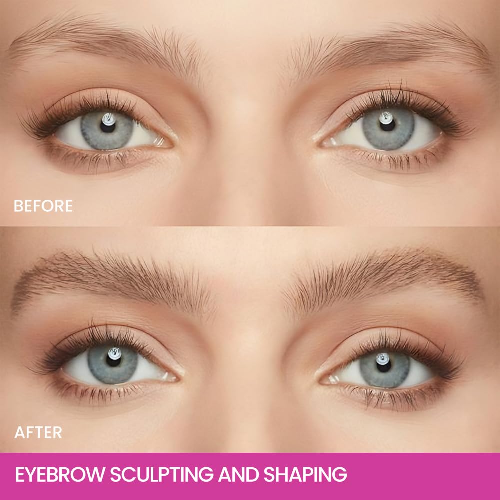 Kaely PROFESSIONAL MAKEUP Brow Glue, Tinted Eyebrow Gel, Eyebrow Mascara Waterproof, gel para cejas a prueba de agua, Eye Brow Fast Sculpt, Vegan & Cruelty-Free, 1Pcs-02 Taupe