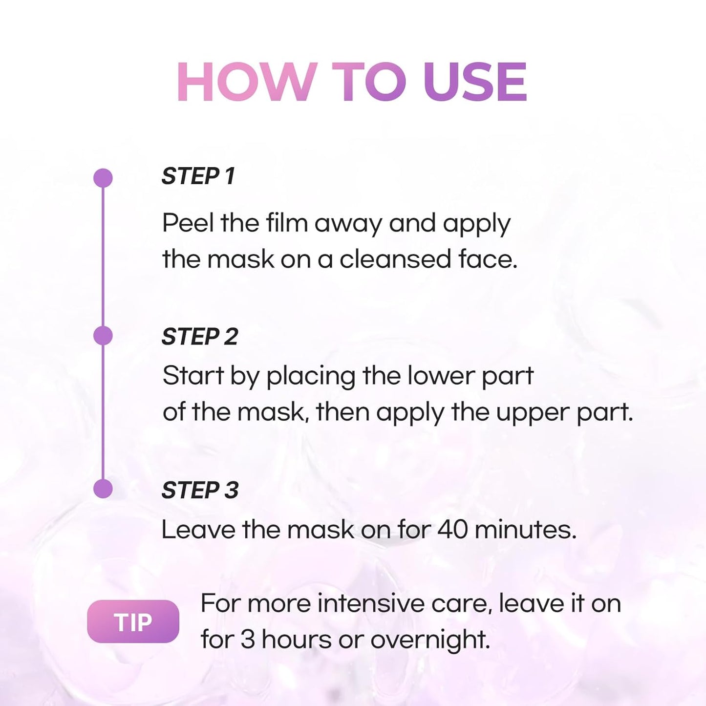 Cell Fusion C Glass Skin Collagen Mask, 1.23 oz. x 5 Sheets, Overnight Hydrogel Mask with Triple Collagen, Hydrating and Plumping, Korean Skincare