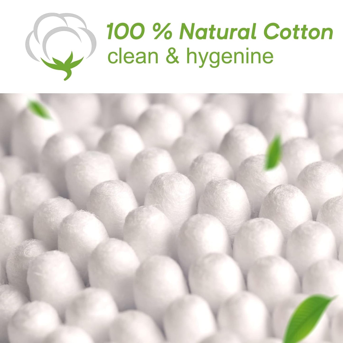 eyxformula 1000 Count Bamboo Cotton Swabs, Soft, Hypoallergenic, Sturdy, 900 Organic Cotton Ear Buds &100 6 Inch Long Swabs for Ear Cleaning, Makeup, Personal & Pet Care, Art & Crafts, Gun Cleaning