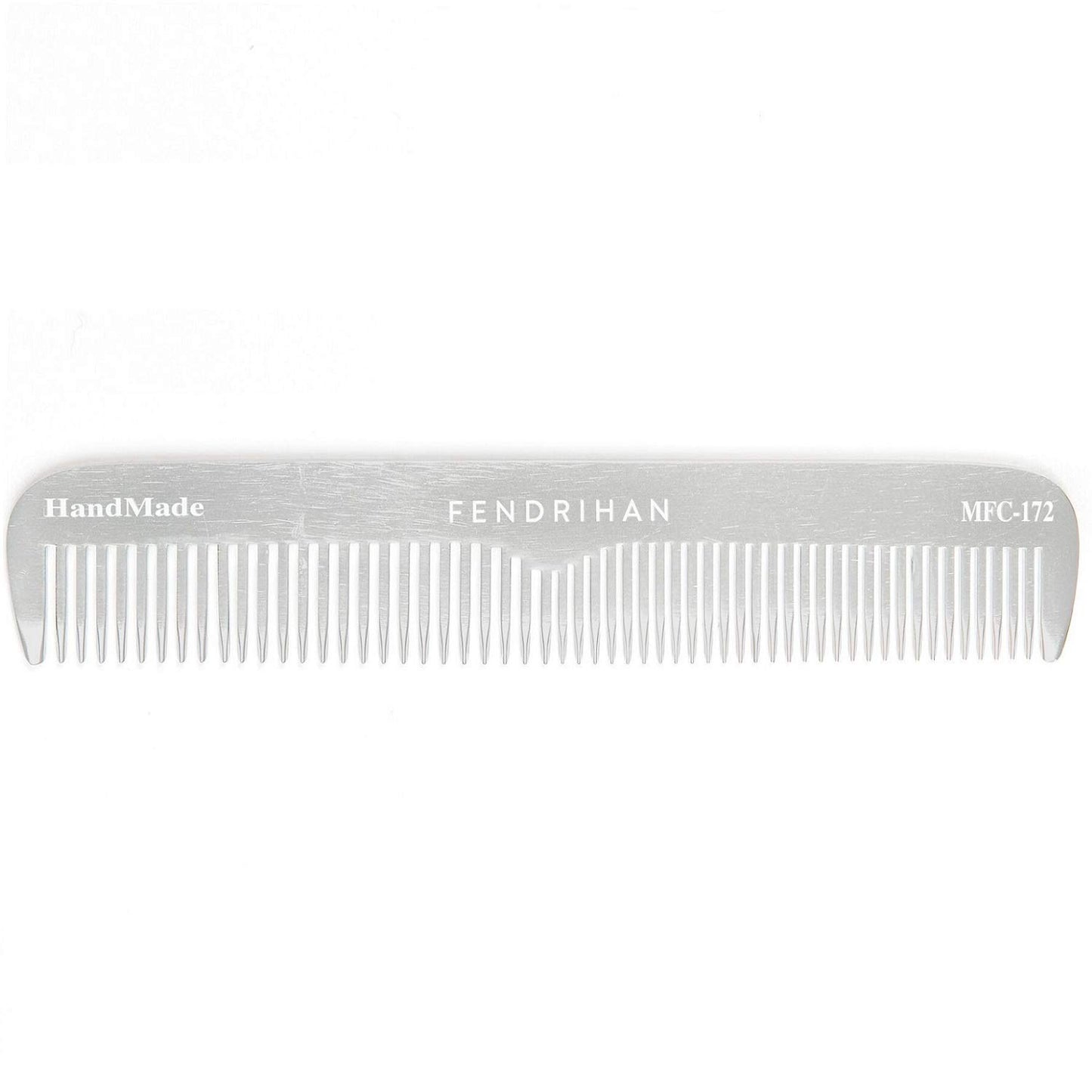 Fendrihan Sturdy Metal Fine Tooth Barber Grooming Comb (6.7 Inches)