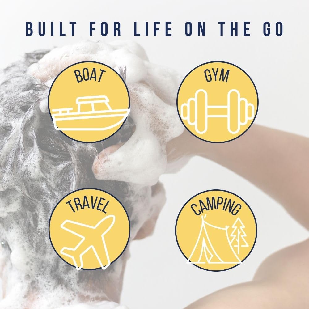 MACKENZIE'S Captain's Signature Shampoo Bar - Gifts for Fishermen - Gifts for Men - Deep Cleaning - Travel Friendly - 3.5 OZ