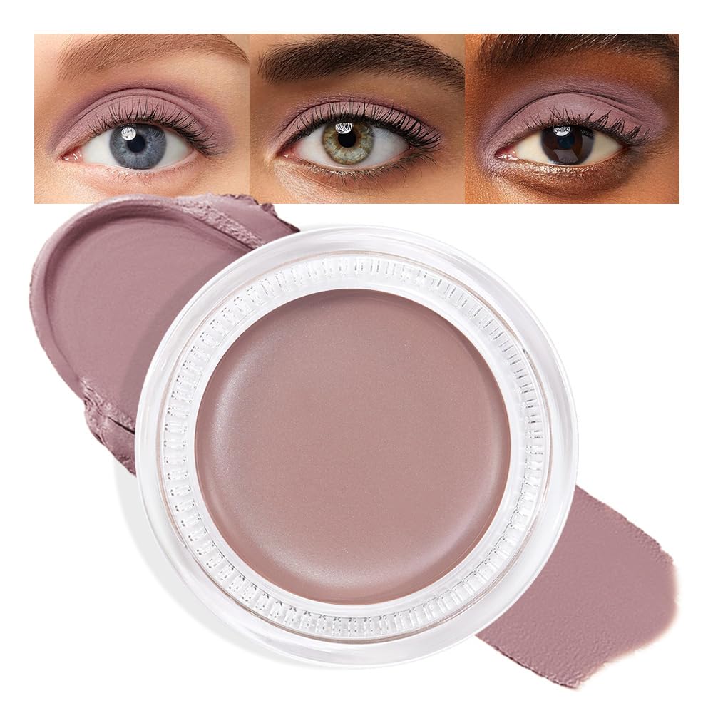 Single Cream Putty Matte Eyeshadow Palette Makeup, Natural Single Mini Instant Holographic Eyeshadow For Older Women, Sombras Crema Para Ojos, Talc, Paraben & Cruelty Free, 23