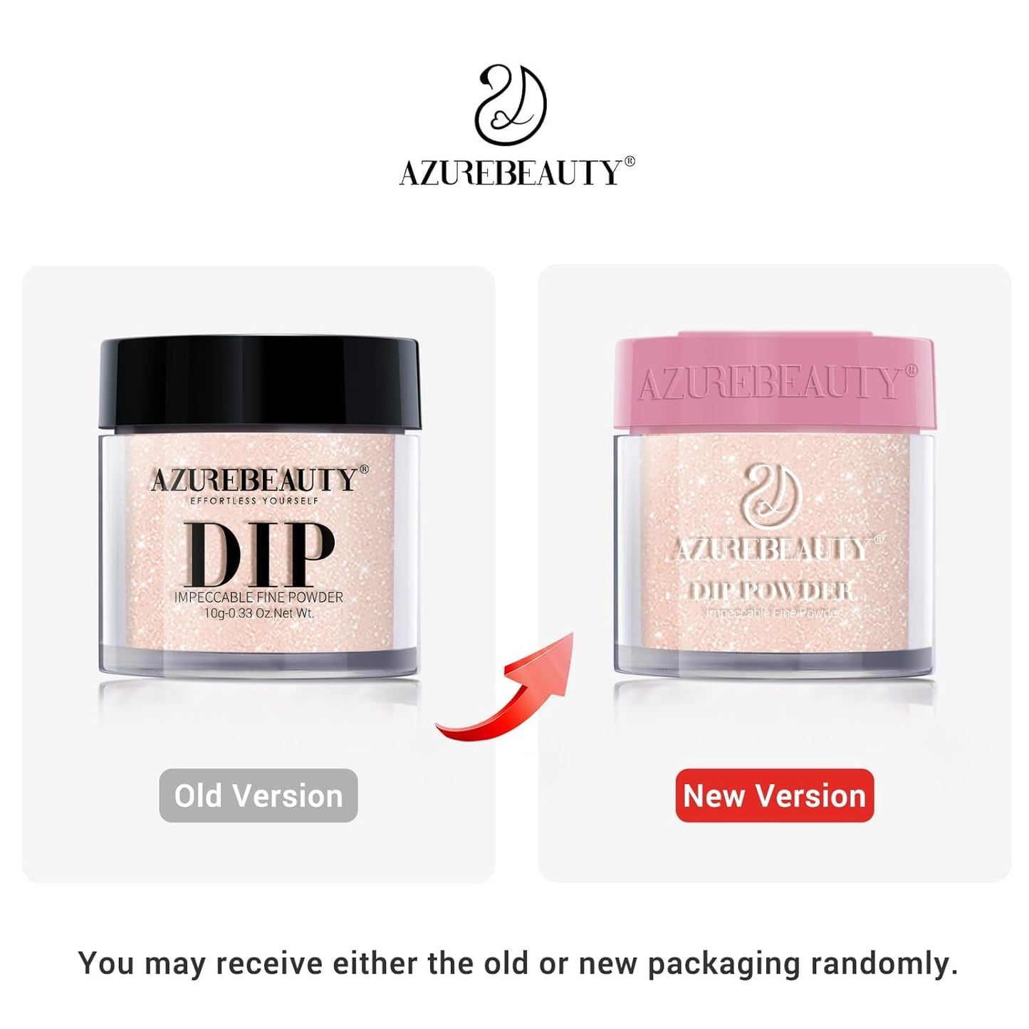 AZUREBEAUTY Dip Powder Nail Kit Starter, 4 Colors Pink Yellow Blue Glitter Dipping Powder Liquid Set Recycling Tray with Base & Top Coat Activator for French Fingernail Art Manicure Salon DIY at Home