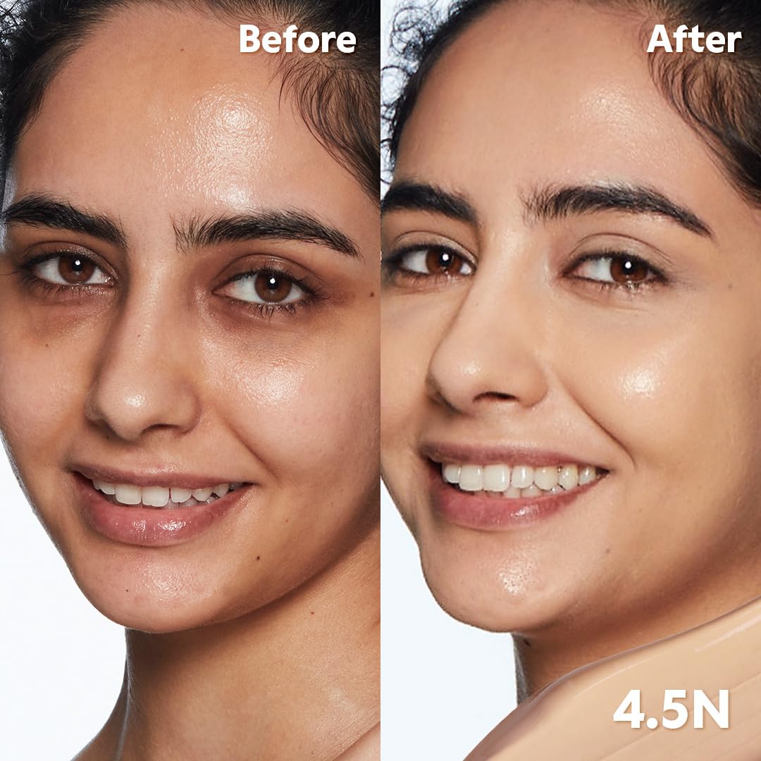 TIRTIR Glide&Hide Blurring Concealer - Creamy texture, Conceals dark circles and wrinkles, Dual formula (liquid tip & balm stick), Long-lasting wear, Korean Makeup, #1N, 0.28 Oz