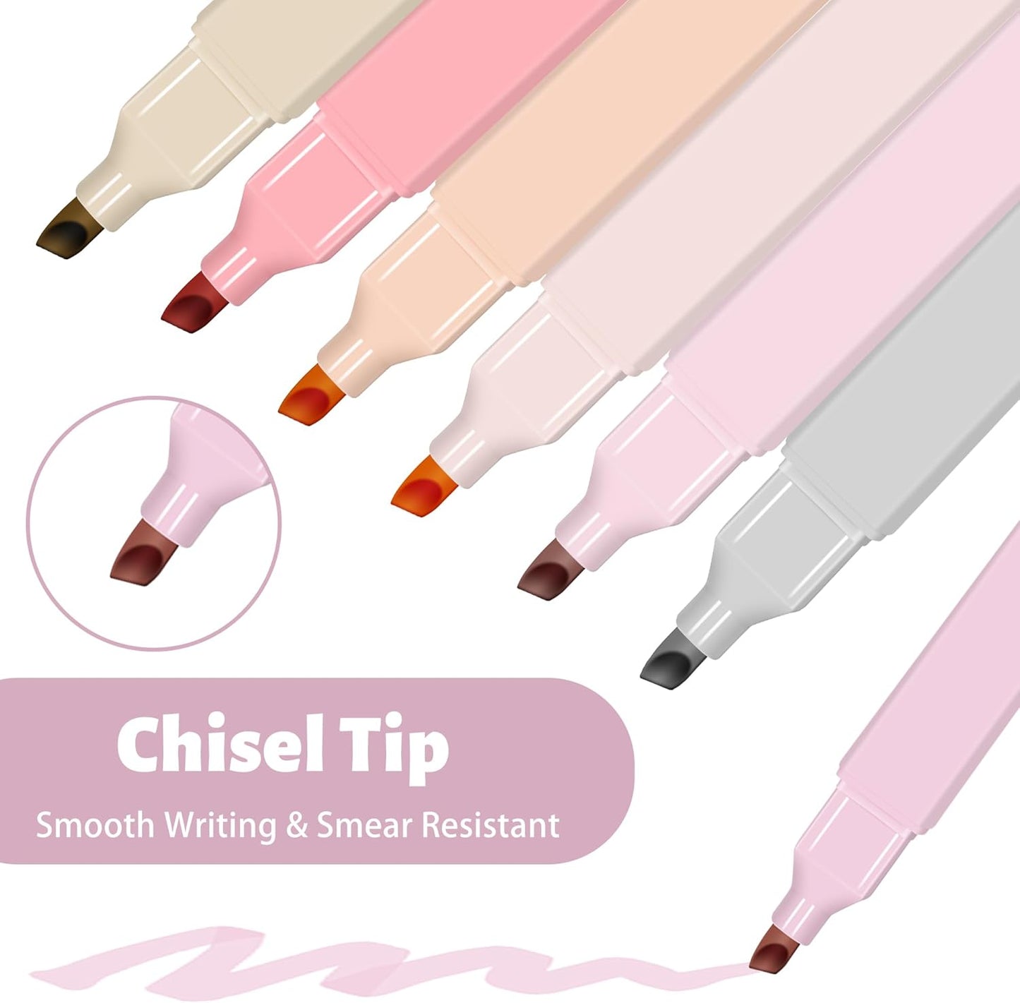 Highlighters Assorted Colors,10Pcs Pastel Highlighter No Bleed,Chisel Tip Bible Highlighters,Book Highlighter Bible Study Supplies