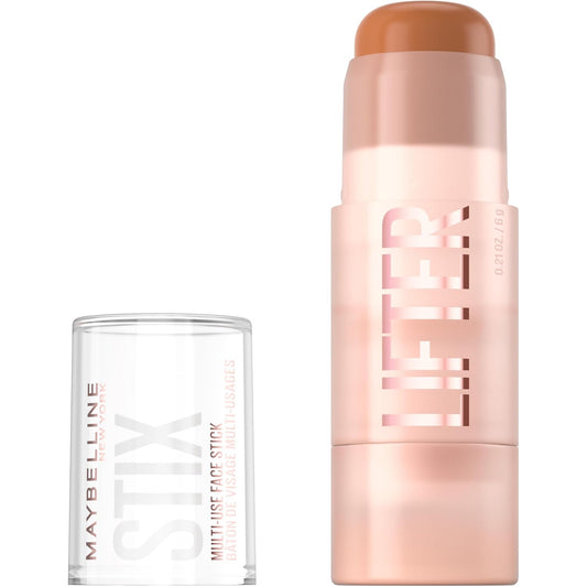 Maybelline Lifter Stix Multi-Use Face Stick - Contour, Bronzer, Concealer and Foundation Stick, All-In-One Creamy Face Makeup with Cranberry Seed Oil, 60, 1 Count