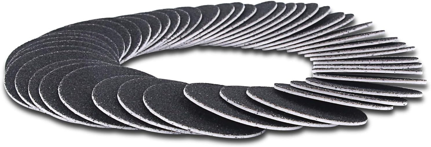 60pcs Replaceable Sandpaper Refill Discs for Electric Foot File Callus Remover Hard Dry Dead Skin Removal (Coarse 60 Grit)
