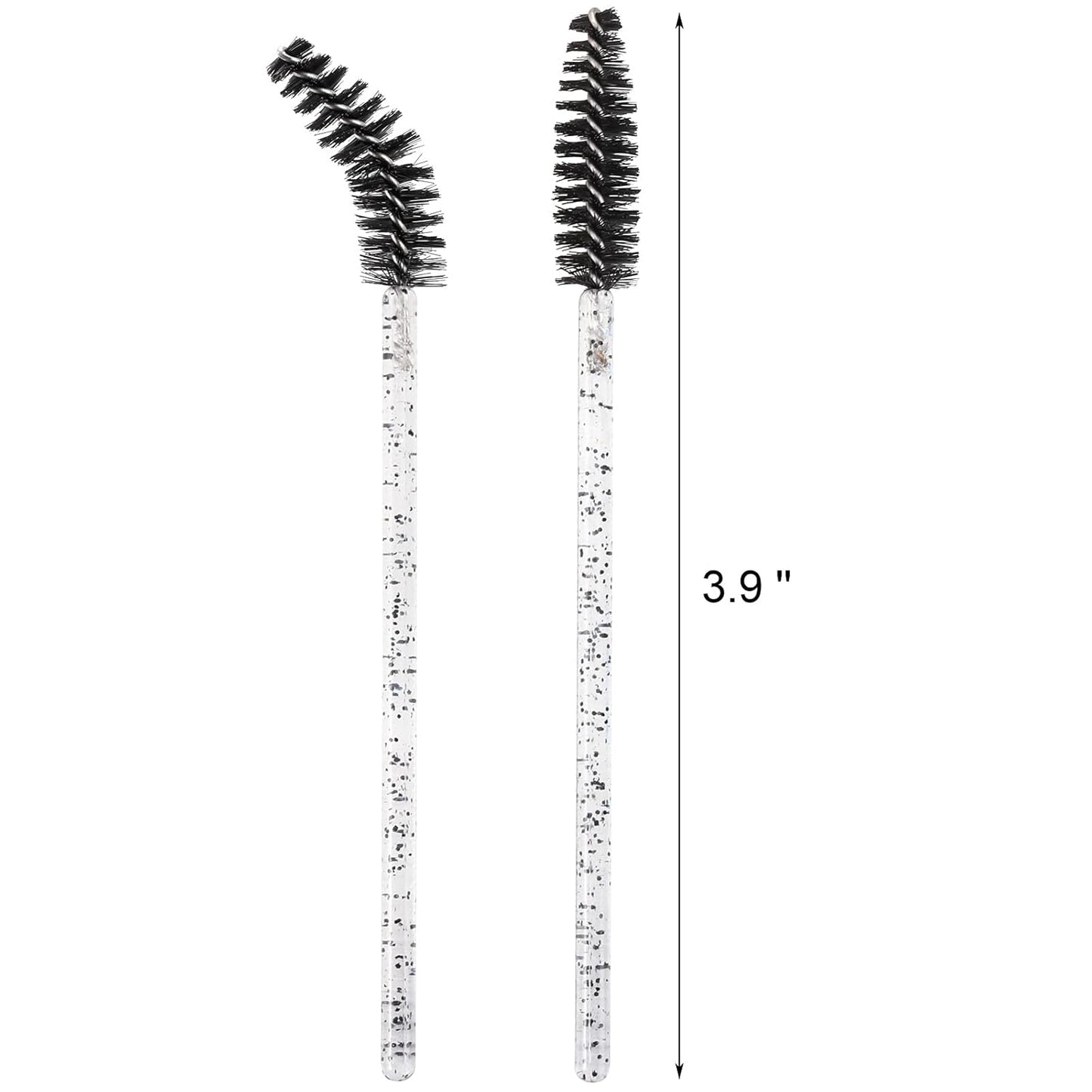 Tbestmax 500 Disposable Mascara Wands Eyelash Brush Spoolies for Eyebrow Eye Lash Extension Black