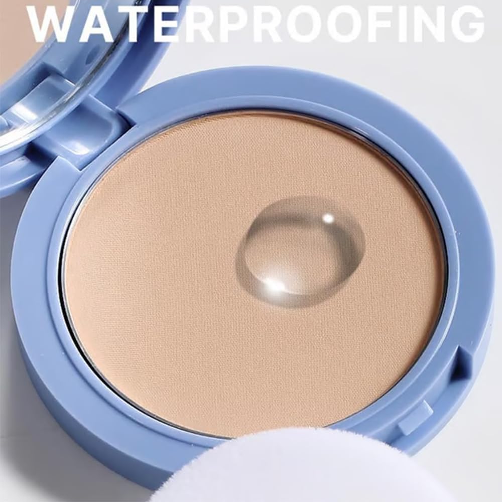 Beauty Powder Cake For Makeup Hold, Face Powder Waterproof Sets Makeup, Matte Perfection Pressed Powder, Long Wearing, Oil & Shine Control for All Skin Tones (#1, 1)