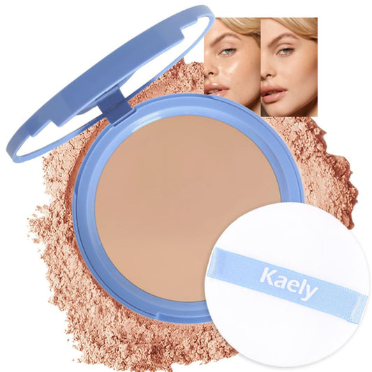 evpct Oil Control Pressed Face Powder Compact for Women, Translucent Setting Powder Makeup Foundation for Women, Waterproof Long Lasting Lightweight, polvo compacto de maquillaje, 140 Golden Beige