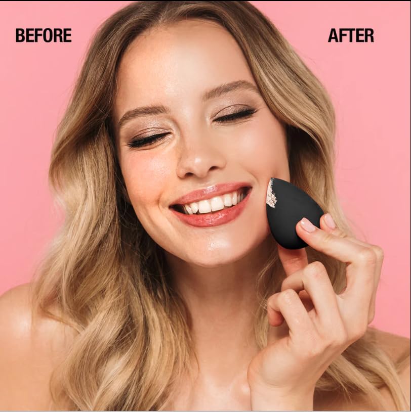 Palladio, Pressed Rice Powder with Mirror Mattifying Makeup Setting that Lasts All Day Instantly Absorbs Oil Works alone or with makeup, Translucent, 0.26 Ounce