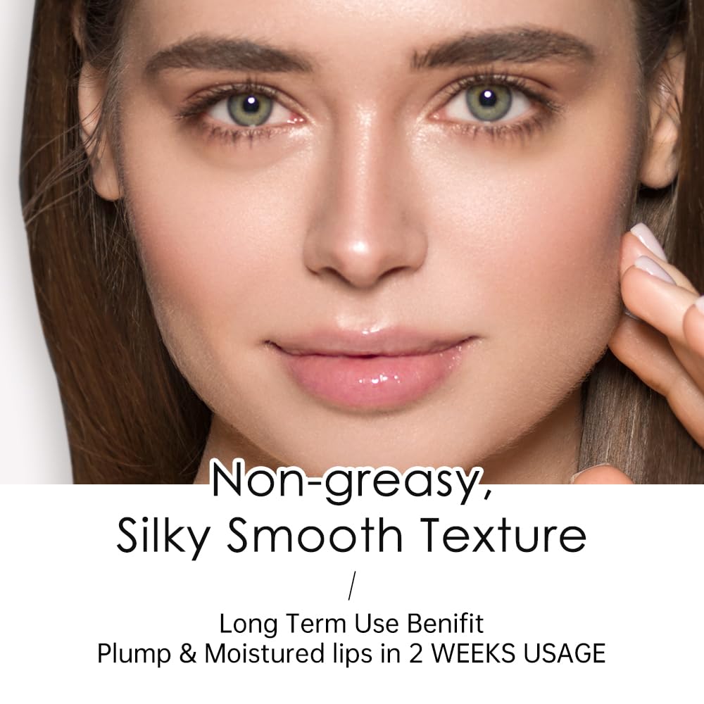 CATKIN Tinted Lip Balm Glitter Lip Stain Ultra Hydrating Lip Moistrurizer Chapstick with Vitamin E Nourishing For Cracked & Dry Lips 0.12 oz C10 Venus - Peach Pink